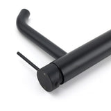 Matt Black Tall Curved Basin Mixer Tap