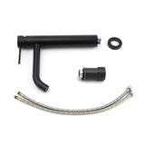 Matt Black Tall Curved Basin Mixer Tap