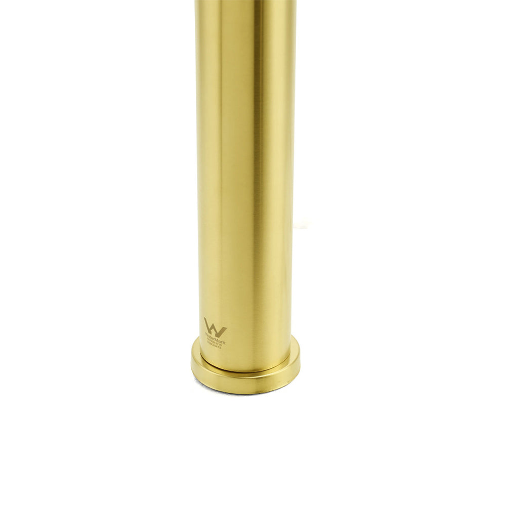 Brushed Gold Round Tall Basin Mixer Tap image 6