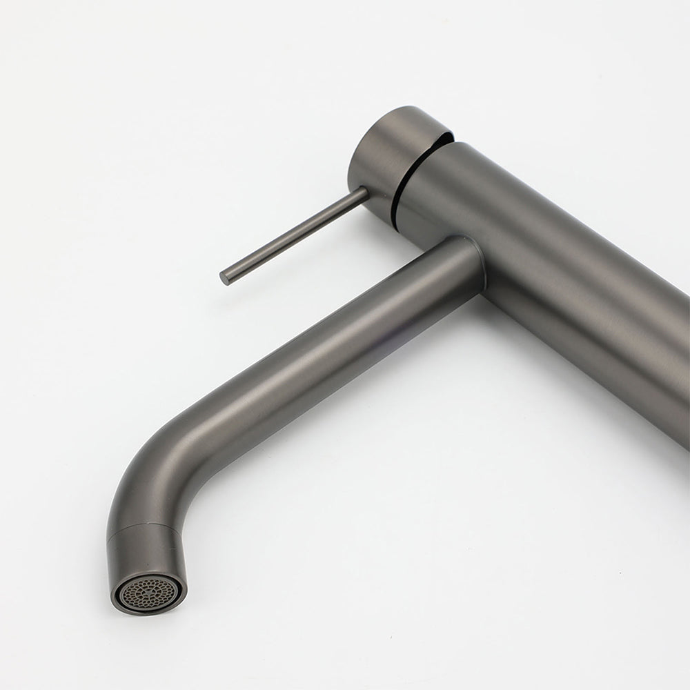 Tall Basin Mixer Tap, Gunmetal Grey
