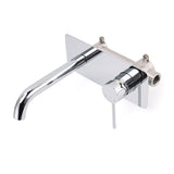 Round Wall Mounted Basin Mixer Tap, Chrome