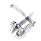 Round Wall Mounted Basin Mixer Tap, Chrome