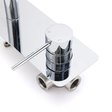 Round Wall Mounted Basin Mixer Tap, Chrome