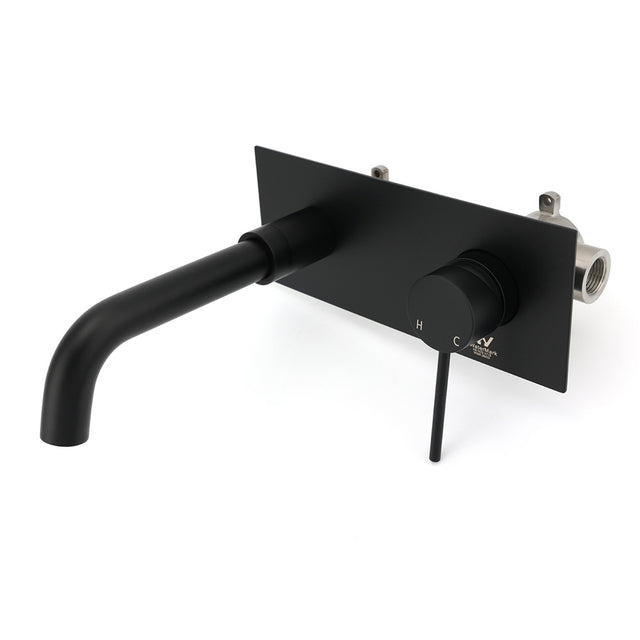 Matt Black Round Basin Mixer Tap