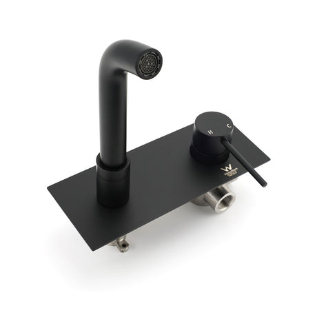 Matt Black Round Basin Mixer Tap