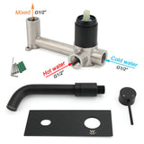 Matt Black Round Basin Mixer Tap