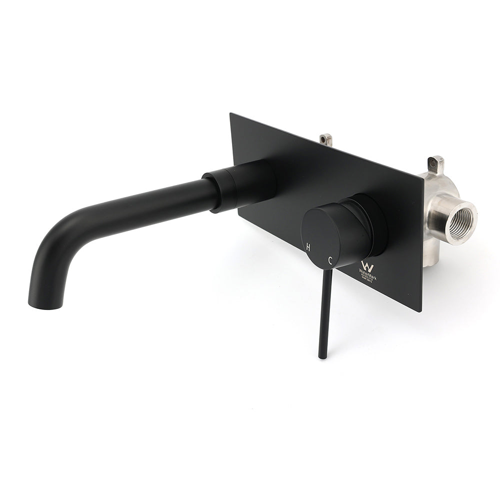 Matt Black Round Basin Mixer Tap