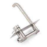 Round Wall Mounted Basin and Bath Mixer Tap, Brushed Nickel