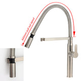 Pull Out Kitchen Mixer Tap, 360 Degree Swivel, Brushed Nickel