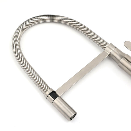 Pull Out Kitchen Mixer Tap, 360 Degree Swivel, Brushed Nickel