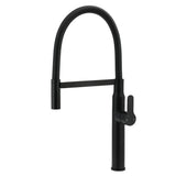 Pull Out Kitchen Mixer Tap, 360 Degree Swivel, Matte Black