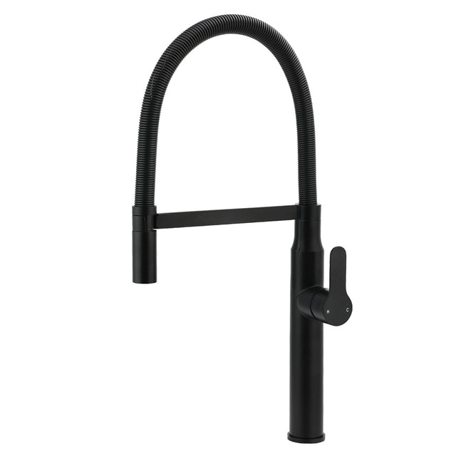 Pull Out Kitchen Mixer Tap, 360 Degree Swivel, Matte Black