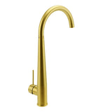 Kitchen Sink Mixer Tap with Swivel Spout, Brushed Gold