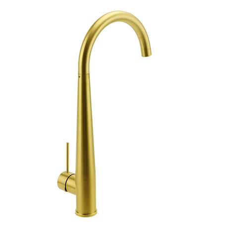 Kitchen Sink Mixer Tap with Swivel Spout, Brushed Gold