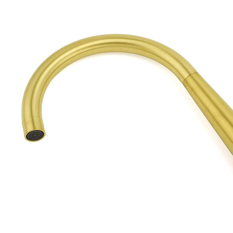 Kitchen Sink Mixer Tap with Swivel Spout, Brushed Gold