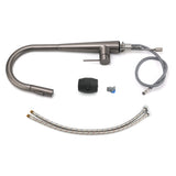 Pull Out Kitchen Mixer Tap with Two Spray Modes, Gun Metal