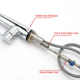 Chrome Pull Out Kitchen Sink Mixer Tap