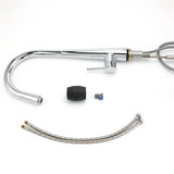 Chrome Pull Out Kitchen Sink Mixer Tap