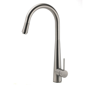 Pull Out Kitchen Mixer Tap, Flexible Spout, Gun Metal