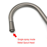 Pull Out Kitchen Mixer Tap, Flexible Spout, Gun Metal
