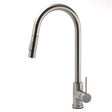 Pull Out Kitchen Mixer Tap with Dual Spray, Gunmetal Grey