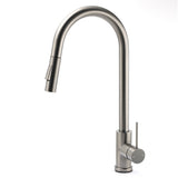 Pull Out Kitchen Mixer Tap with Dual Spray, Gunmetal Grey