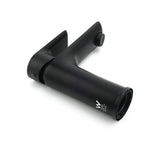 Matt black basin mixer tap with flick lever, water saving 4.5 L/min, view 6