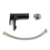 Matt black basin mixer tap with flick lever, water saving 4.5 L/min, view 7