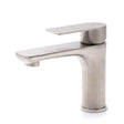 Brushed Nickel Round Basin Mixer Tap