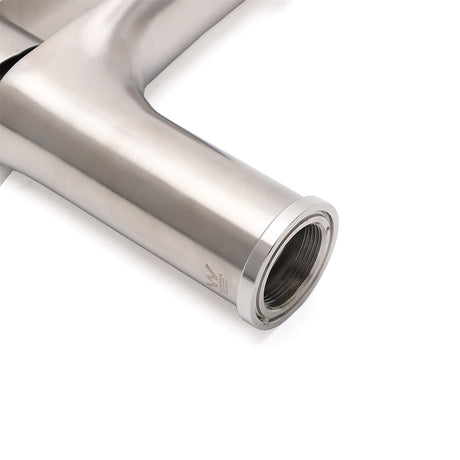 Brushed Nickel Round Basin Mixer Tap
