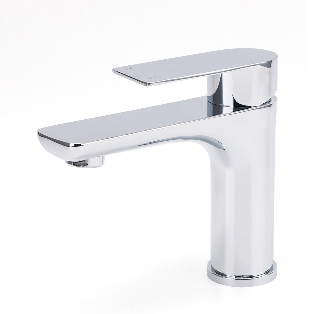 Polished Chrome Round Basin Mixer Tap