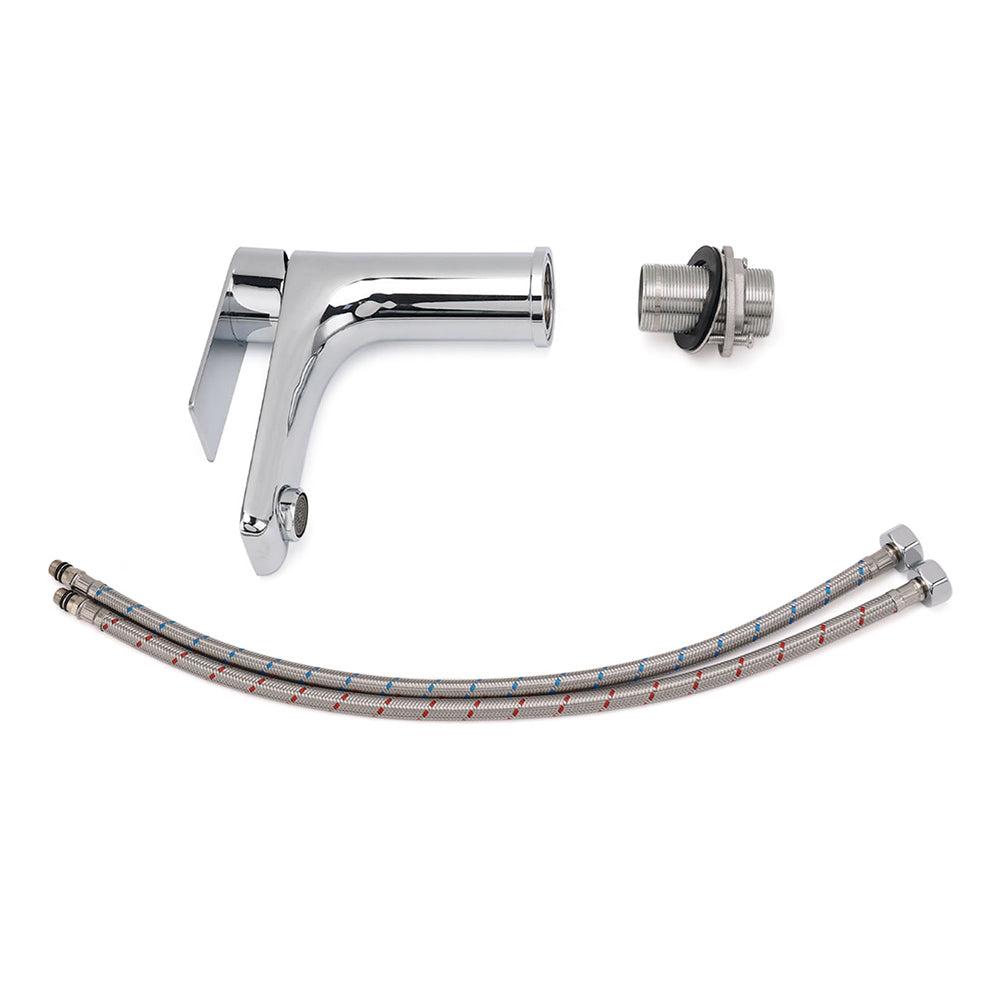 Polished Chrome Round Basin Mixer Tap