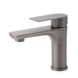 Round Basin Mixer Tap, Gun Metal