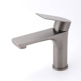 Round Basin Mixer Tap, Gun Metal
