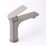 Round Basin Mixer Tap, Gun Metal