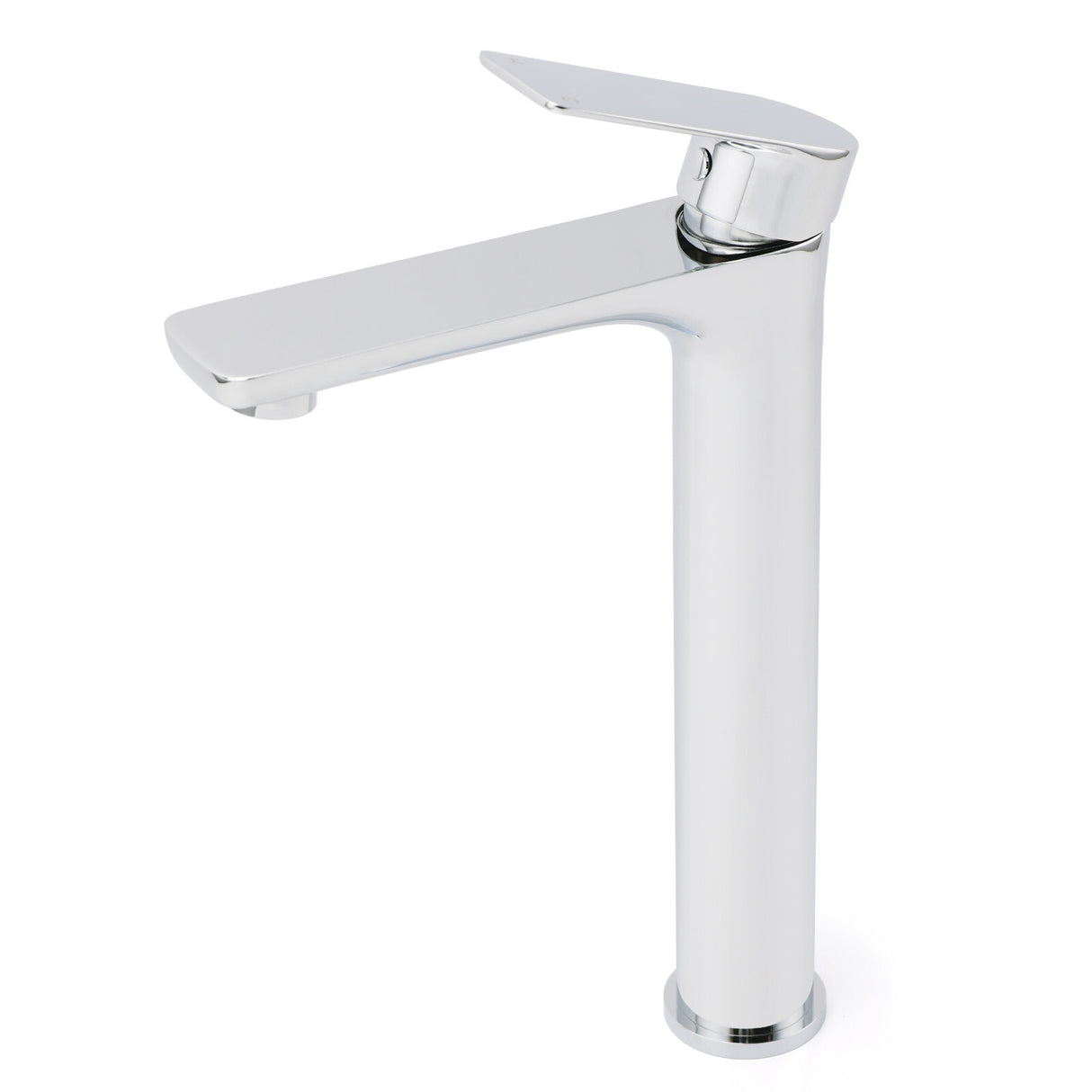 Chrome Round Tall Basin Mixer Tap image 2