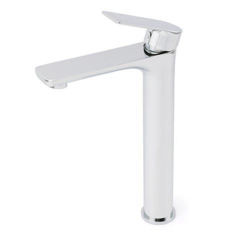 Chrome Round Tall Basin Mixer Tap image 2