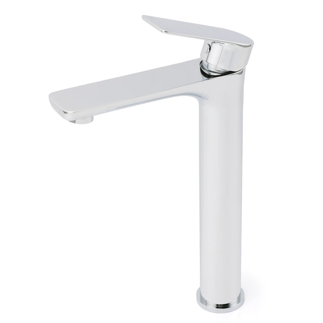 Chrome Round Tall Basin Mixer Tap image 2