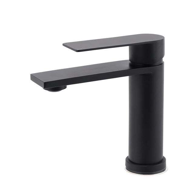 Matt Black Round Basin Mixer Tap image 1