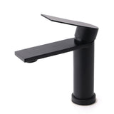 Matt Black Round Basin Mixer Tap image 2