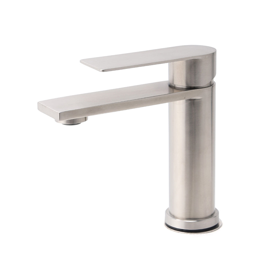Brushed Nickel Basin Mixer Tap