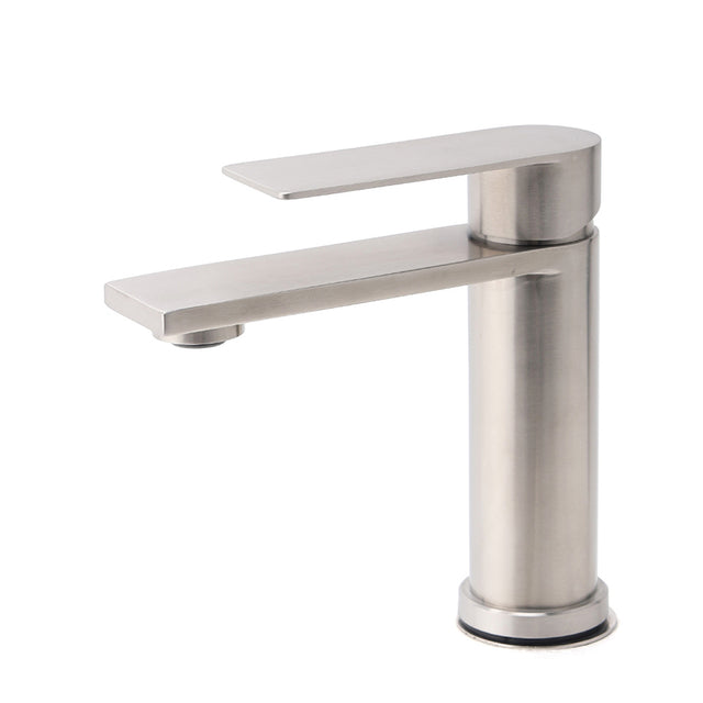 Brushed Nickel Basin Mixer Tap