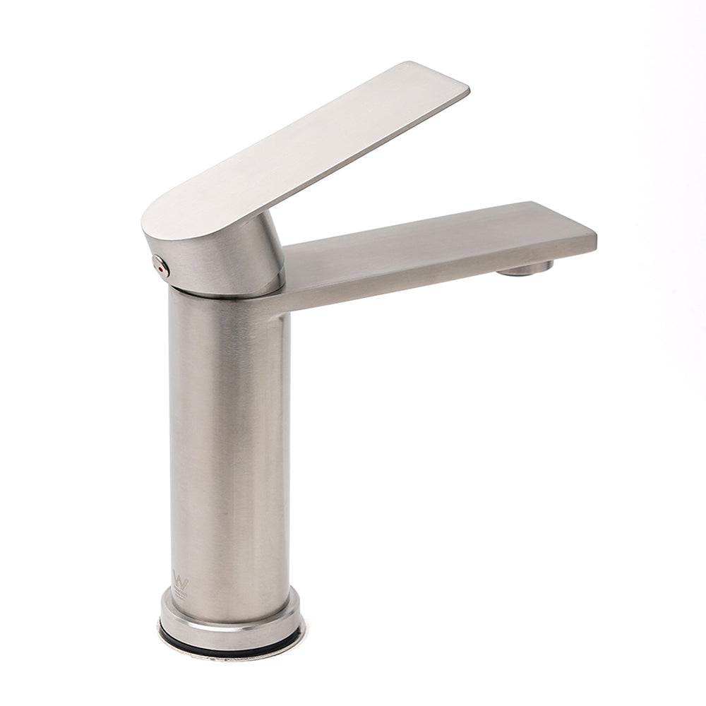 Brushed Nickel Basin Mixer Tap