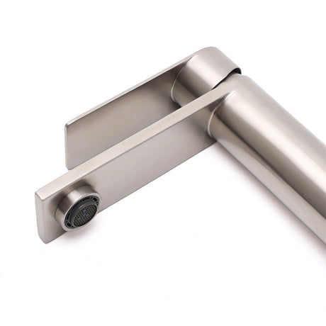 Brushed Nickel Basin Mixer Tap