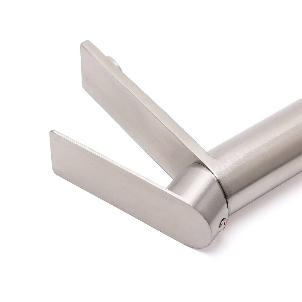 Brushed Nickel Basin Mixer Tap