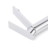 Chrome Square Short Basin Mixer Tap image 5
