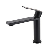 Matt Black Square Short Basin Mixer Tap image 2