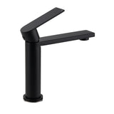 Matt Black Square Short Basin Mixer Tap image 3