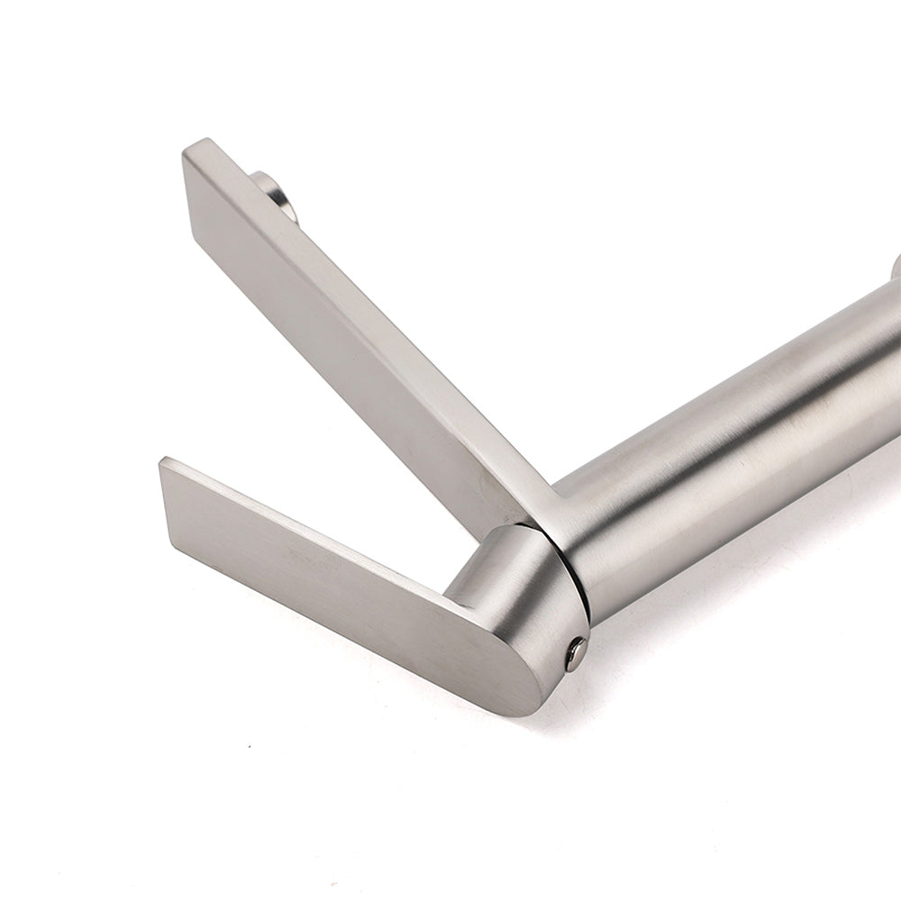 Brushed Nickel Square Short Basin Mixer Tap image 4