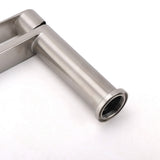 Brushed Nickel Square Short Basin Mixer Tap image 6